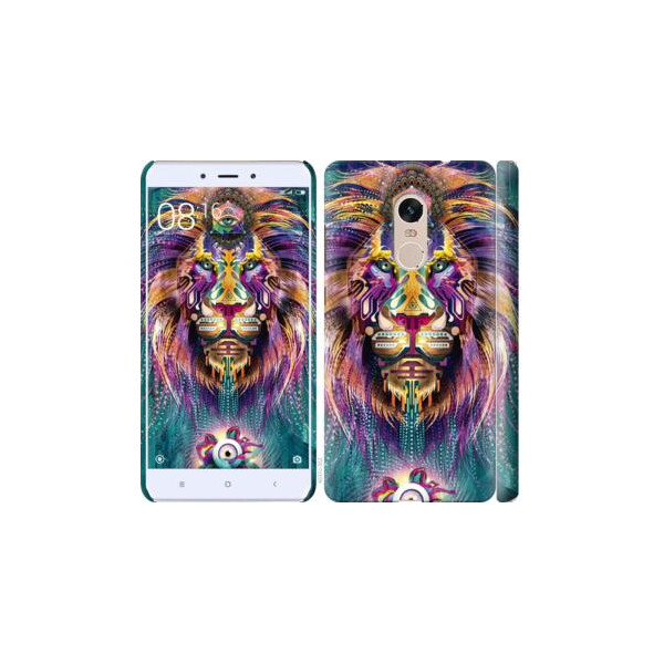 

Чехол на Xiaomi Redmi Note 4 Люминесцентный лев (04798)