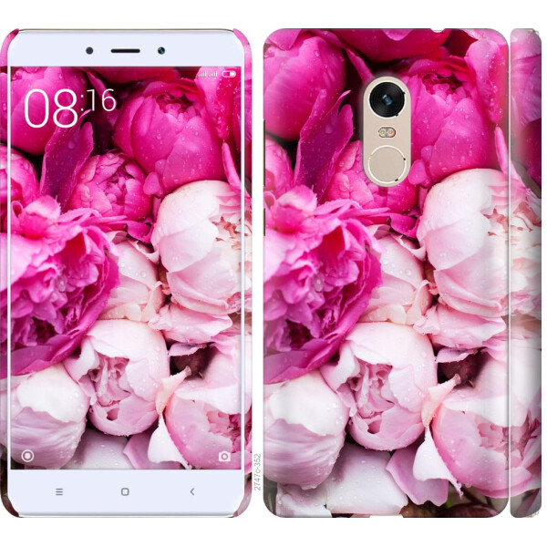 

Чехол на Xiaomi Redmi Note 4 Розовые пионы (04798)