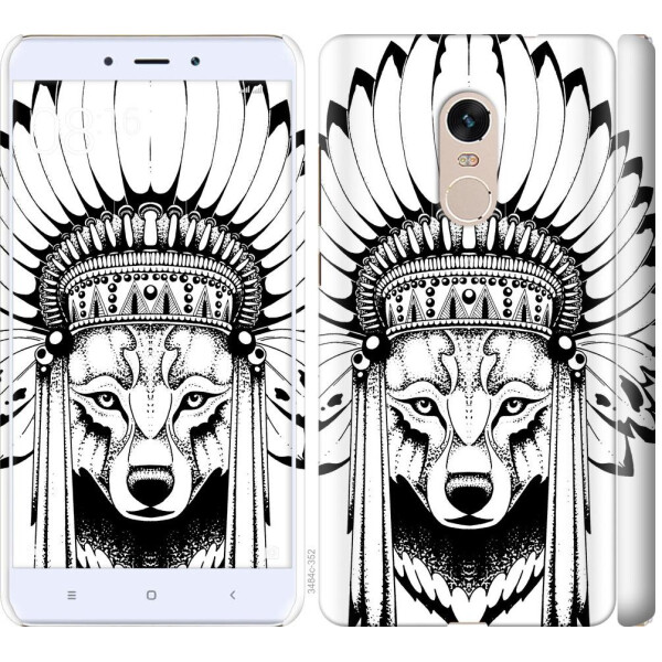 

Чехол на Xiaomi Redmi Note 4 Тотем волка (04798)