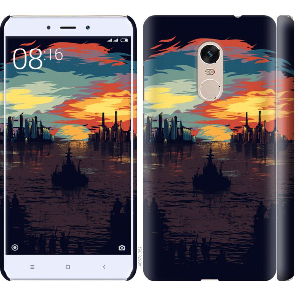 

Чехол на Xiaomi Redmi Note 4 Череп-абстракция (04798)
