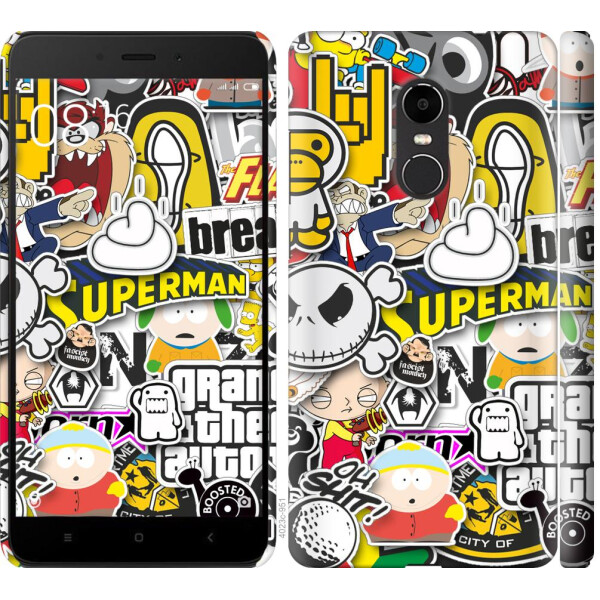 

Чехол на Xiaomi Redmi Note 4X Popular logos (04798)