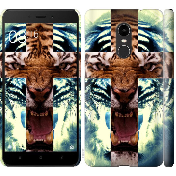 

Чехол на Xiaomi Redmi Note 4X Злой тигр (04798)