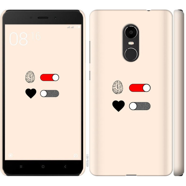 

Чехол на Xiaomi Redmi Note 4X Любовь и ум (04798)