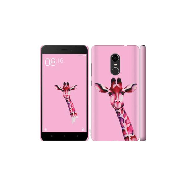 

Чехол на Xiaomi Redmi Note 4X Розовая жирафа (04798)