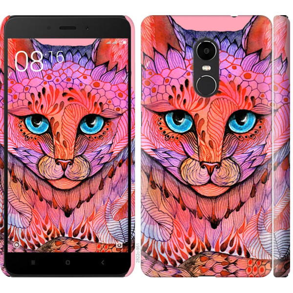 

Чехол на Xiaomi Redmi Note 4X Узорчатая кошка (04798)
