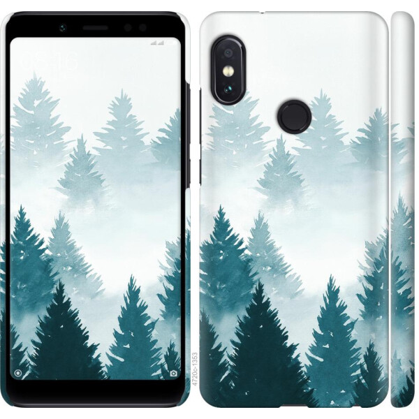 

Чехол на Xiaomi Redmi Note 5 Pro Акварельные Елки (04798)