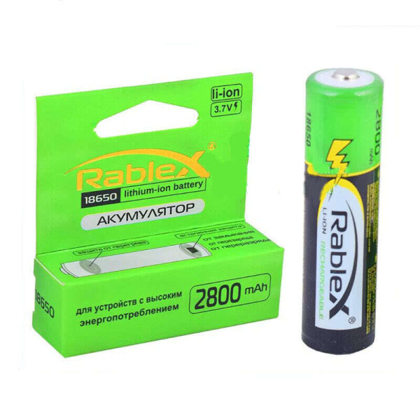 

Аккумулятор Rablex 18650 2800 Mah Li-Ion С Защитой