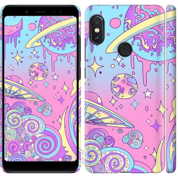 

Чехол на Xiaomi Redmi Note 5 Pro Розовая галактика (04798)