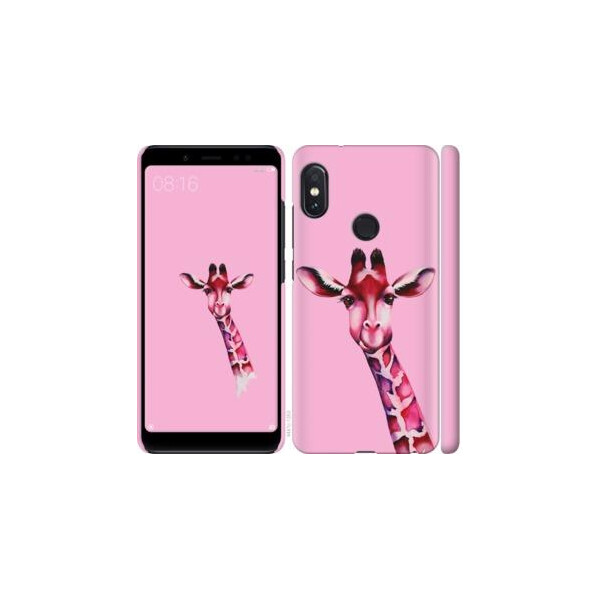 

Чехол на Xiaomi Redmi Note 5 Pro Розовая жирафа (04798)