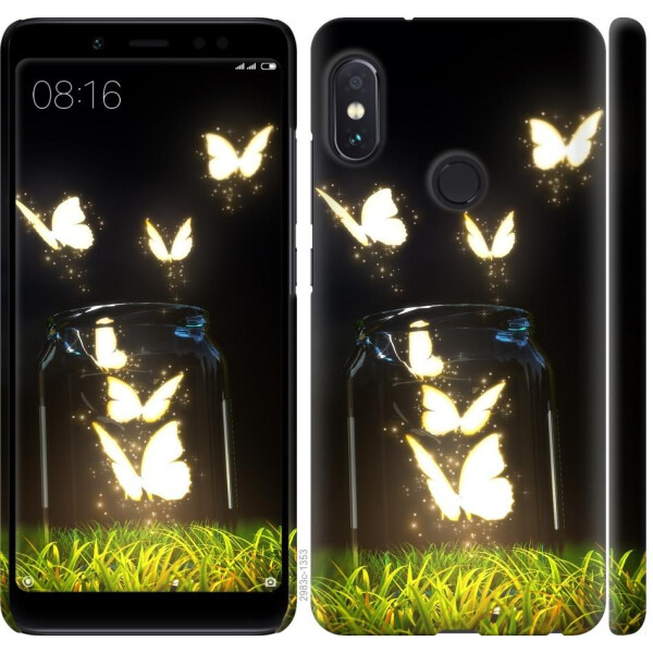 

Чехол на Xiaomi Redmi Note 5 Pro Светящиеся бабочки (04798)