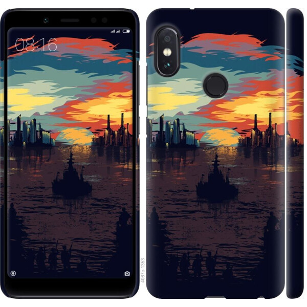 

Чехол на Xiaomi Redmi Note 5 Pro Череп-абстракция (04798)