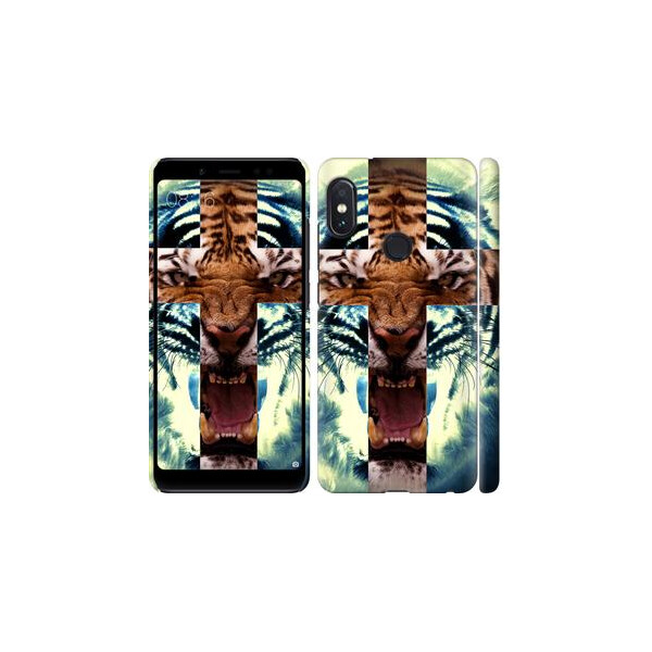 

Чехол на Xiaomi Redmi Note 5 Злой тигр (04798)