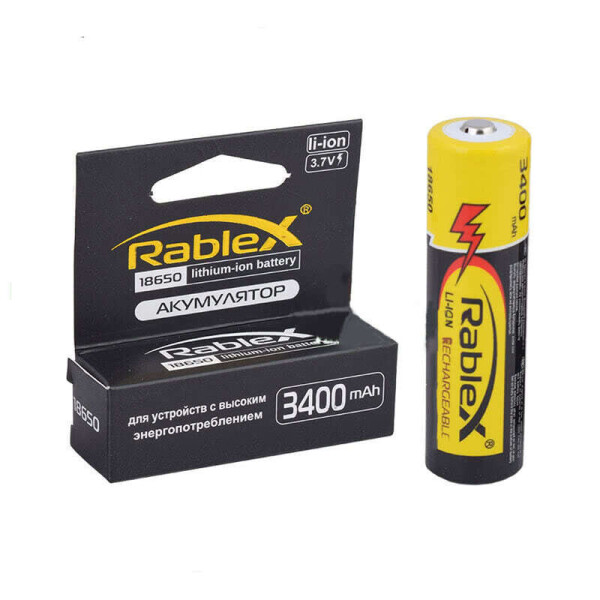 

Аккумулятор Rablex 18650 3400 Mah Li-Ion Без Защиты