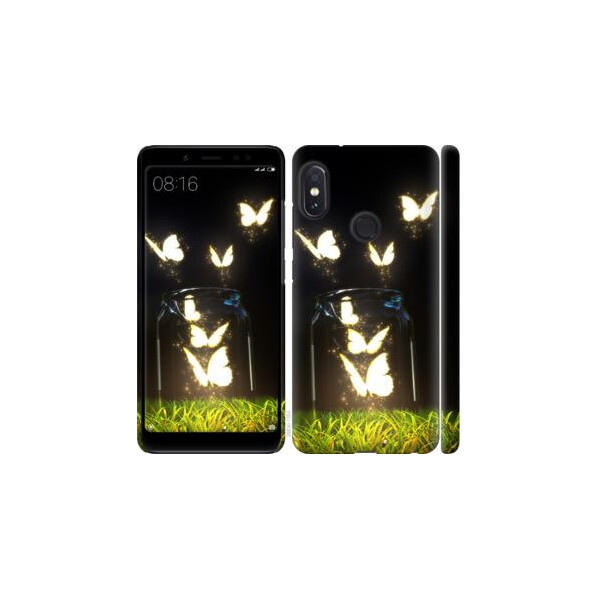 

Чехол на Xiaomi Redmi Note 5 Светящиеся бабочки (04798)