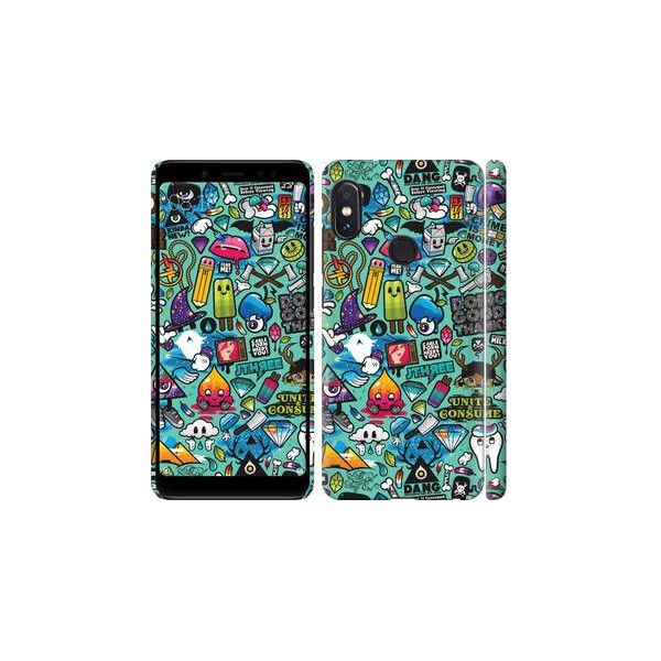 

Чехол на Xiaomi Redmi Note 5 Стикер бомбинг 1 (04798)