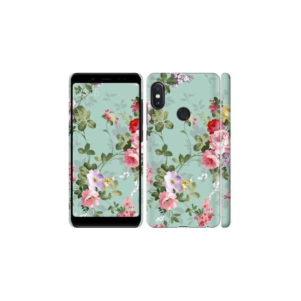

Чехол на Xiaomi Redmi Note 5 Цветочные обои 2 (04798)