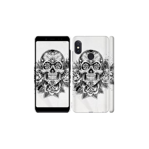 

Чехол на Xiaomi Redmi Note 5 Череп и розы (04798)