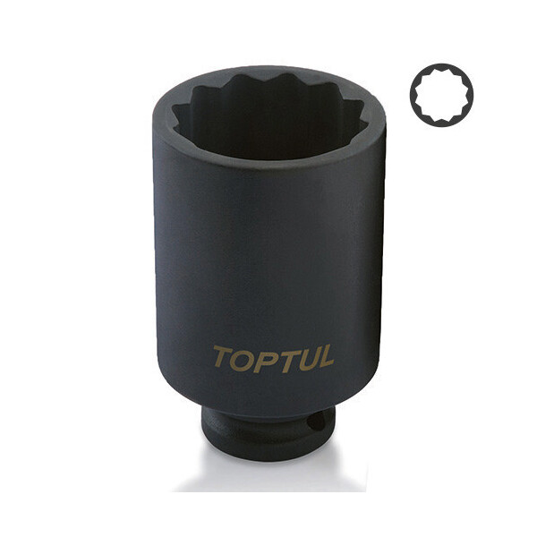 

Ударная головка длинная 1/2" 32мм 12-гранная TOPTUL KABJ1632