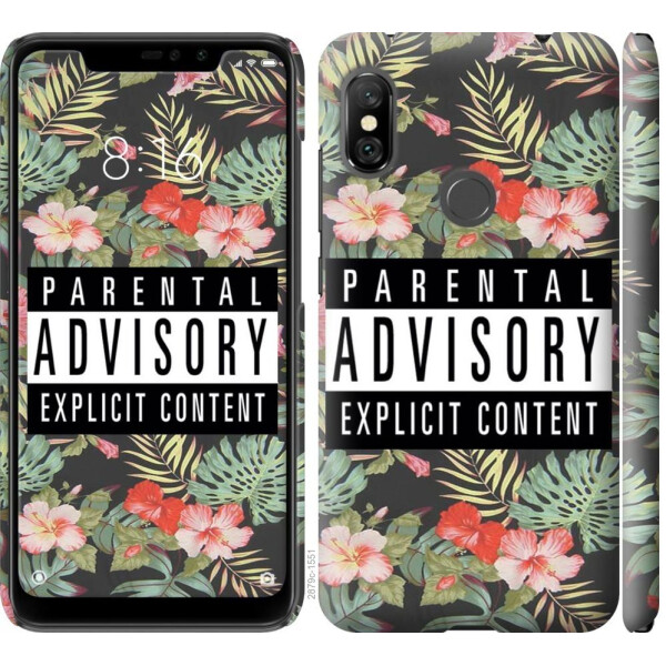 

Чехол на Xiaomi Redmi Note 6 Pro Parental advisory (04798)