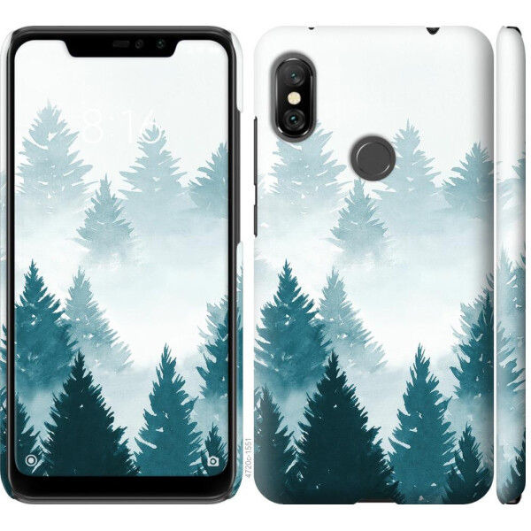 

Чехол на Xiaomi Redmi Note 6 Pro Акварельные Елки (04798)