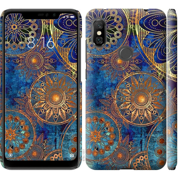 

Чехол на Xiaomi Redmi Note 6 Pro Золотой узор (04798)