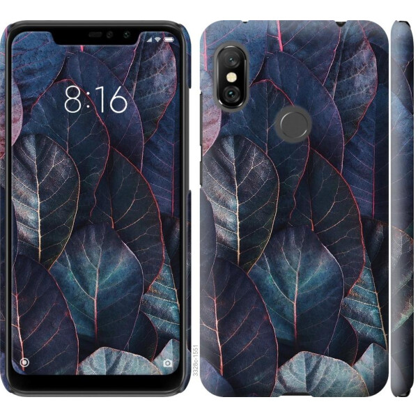 

Чехол на Xiaomi Redmi Note 6 Pro Листья v3 (04798)