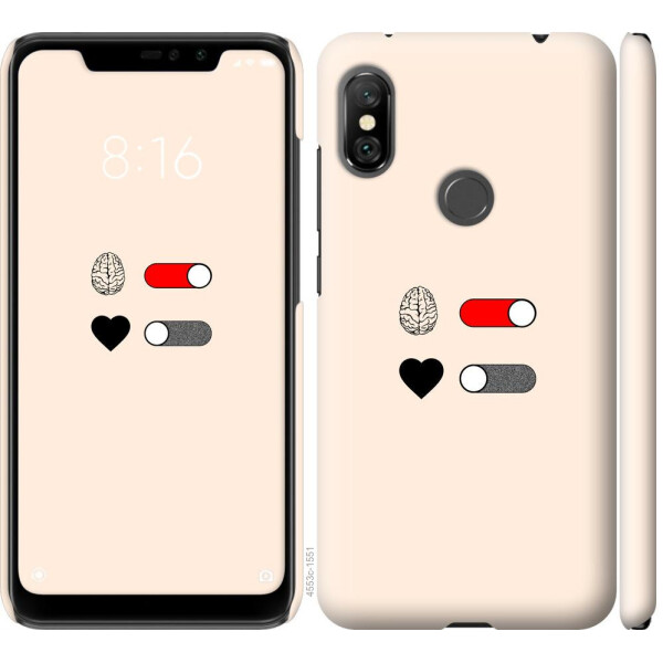 

Чехол на Xiaomi Redmi Note 6 Pro Любовь и ум (04798)