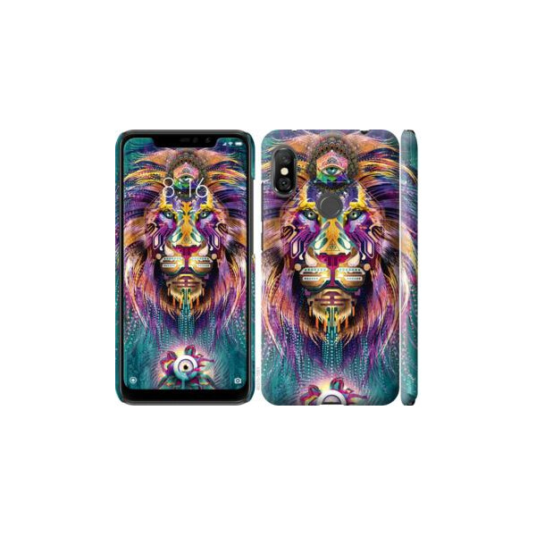 

Чехол на Xiaomi Redmi Note 6 Pro Люминесцентный лев (04798)