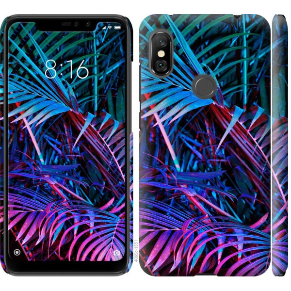 

Чехол на Xiaomi Redmi Note 6 Pro Папоротник под ультрафиолетом (04798)