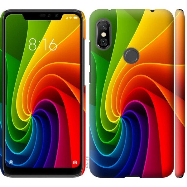 

Чехол на Xiaomi Redmi Note 6 Pro Радужный вихрь (04798)