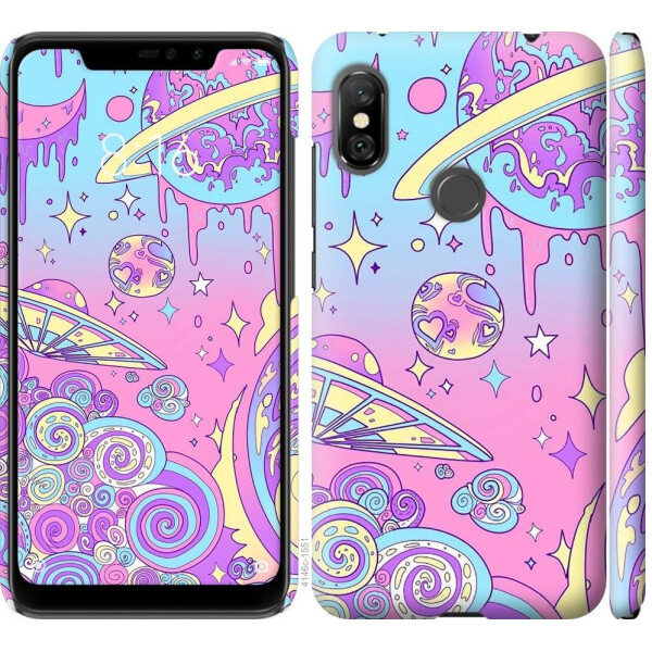 

Чехол на Xiaomi Redmi Note 6 Pro Розовая галактика (04798)