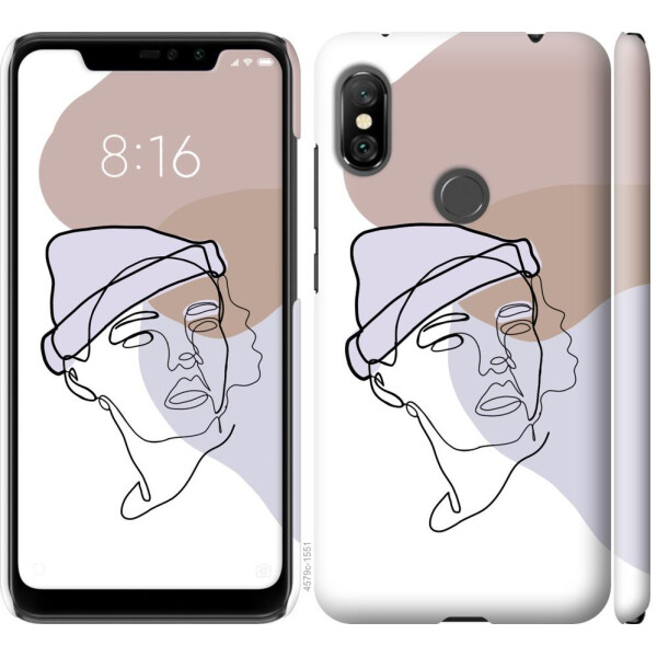 Чехол на Xiaomi Redmi Note 6 Pro Силуэт (04798)
