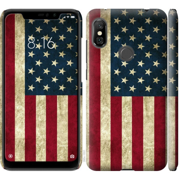 

Чехол на Xiaomi Redmi Note 6 Pro Флаг США (04798)