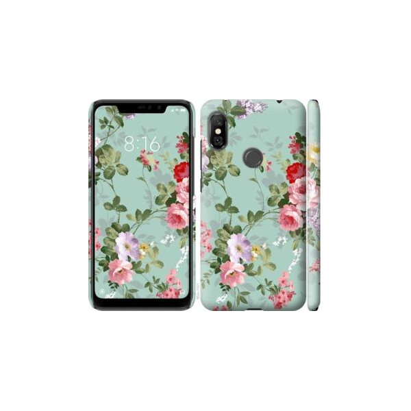 

Чехол на Xiaomi Redmi Note 6 Pro Цветочные обои 2 (04798)