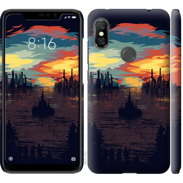 

Чехол на Xiaomi Redmi Note 6 Pro Череп-абстракция (04798)