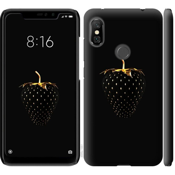 

Чехол на Xiaomi Redmi Note 6 Pro Черная клубника (04798)