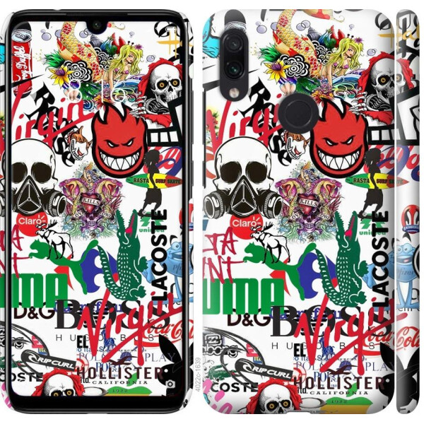 

Чехол на Xiaomi Redmi Note 7 Many different logos (04798)