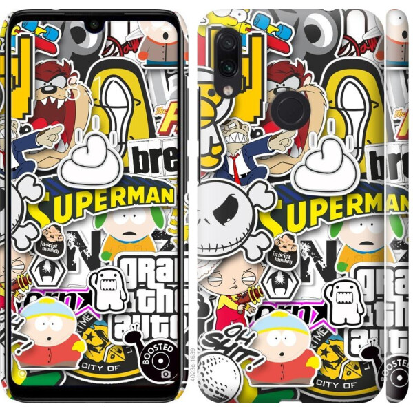 

Чехол на Xiaomi Redmi Note 7 Popular logos (04798)