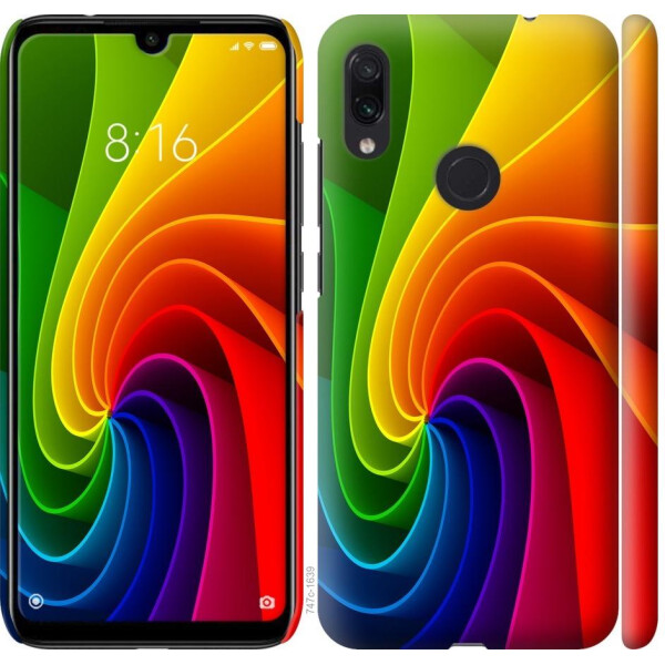 

Чехол на Xiaomi Redmi Note 7 Радужный вихрь (04798)