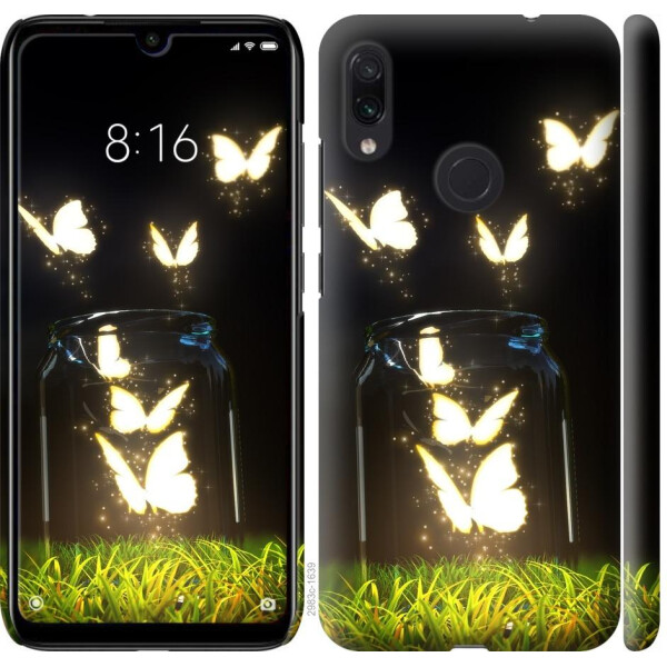

Чехол на Xiaomi Redmi Note 7 Светящиеся бабочки (04798)