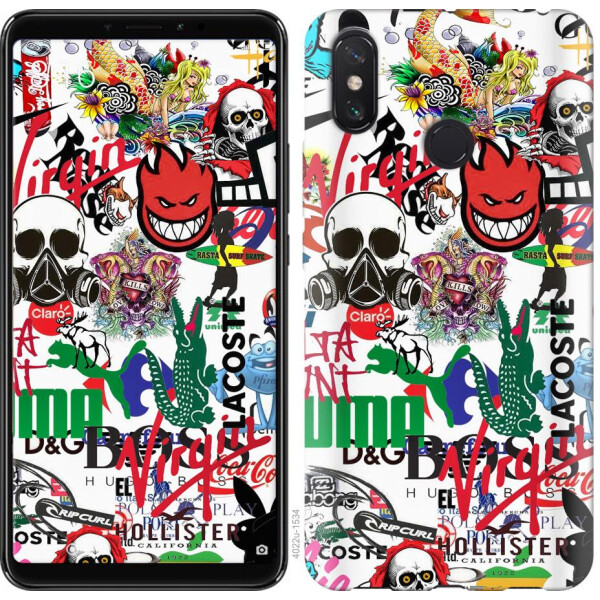 

Чехол на Xiaomi Redmi Note 8 Many different logos (04798)