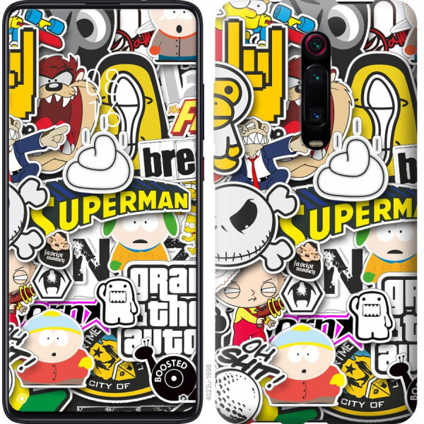 

Чехол на Xiaomi Redmi Note 8 Pro Popular logos (04798)