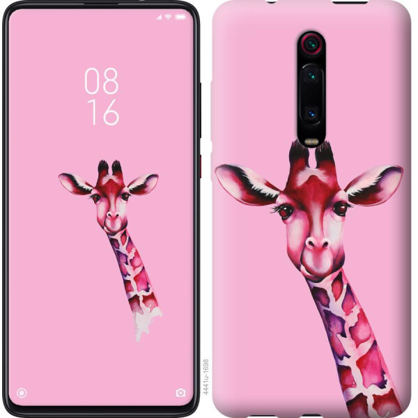 

Чехол на Xiaomi Redmi Note 8 Pro Розовая жирафа (04798)