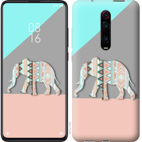 

Чехол на Xiaomi Redmi Note 8 Pro Узорчатый слон (04798)