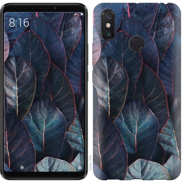 

Чехол на Xiaomi Redmi Note 8 Листья v3 (04798)