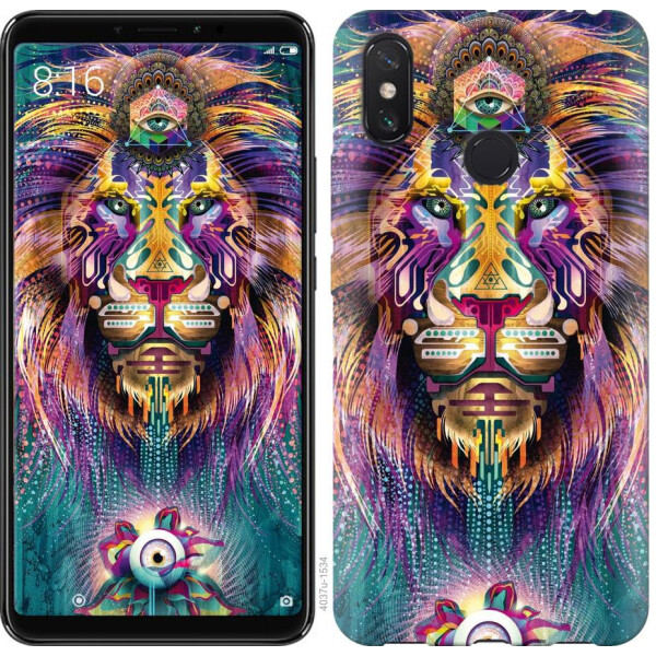 

Чехол на Xiaomi Redmi Note 8 Люминесцентный лев (04798)