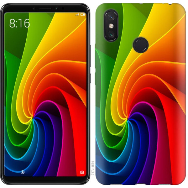 

Чехол на Xiaomi Redmi Note 8 Радужный вихрь (04798)