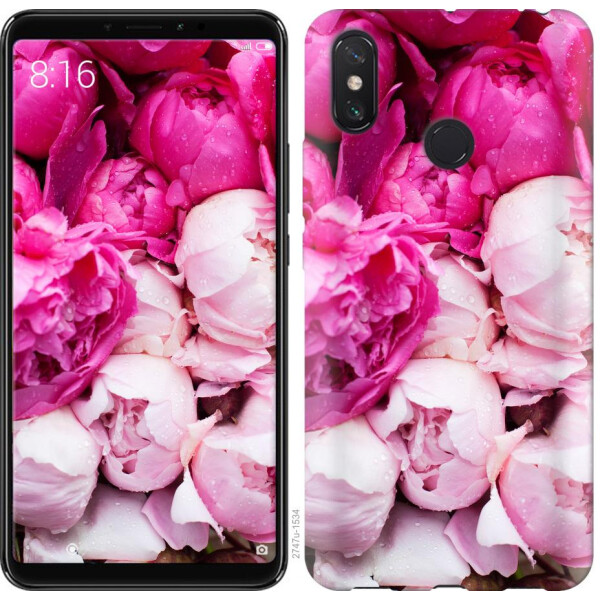 

Чехол на Xiaomi Redmi Note 8 Розовые пионы (04798)