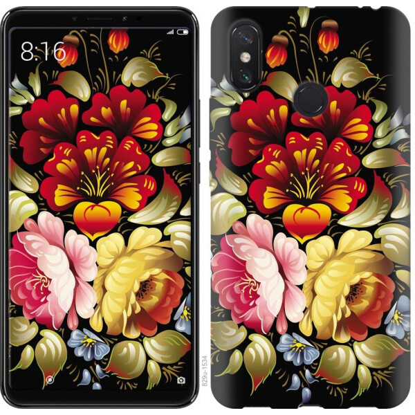 

Чехол на Xiaomi Redmi Note 8 Хохлома 6 (04798)