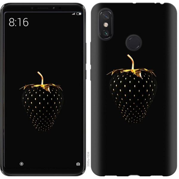 

Чехол на Xiaomi Redmi Note 8 Черная клубника (04798)